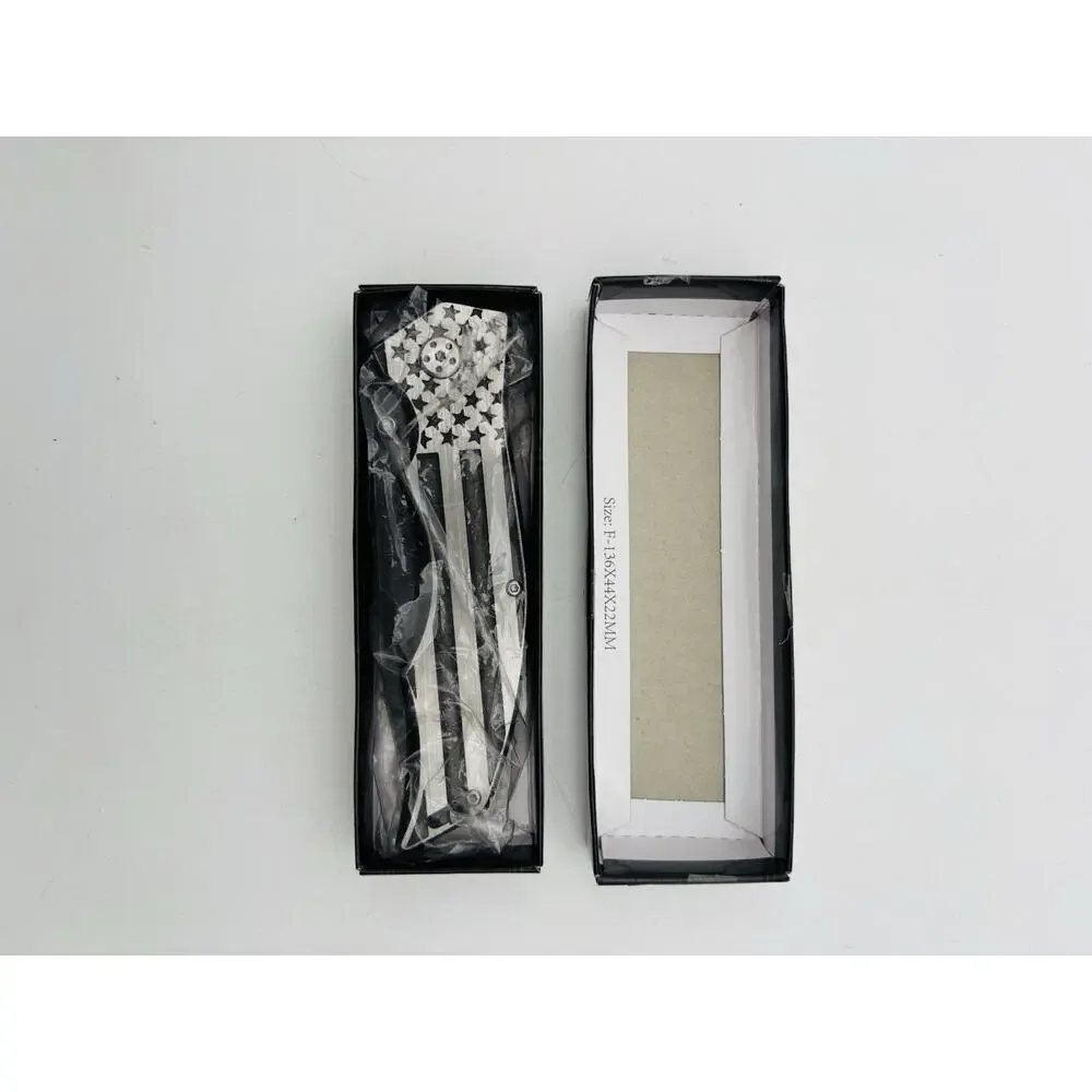 New Mtech Xtreme MX-A849AS American USA Flag Folding Stonewash Knife. New In Box